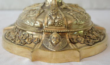 Antique solid silver gilt French Baroque Chalice
